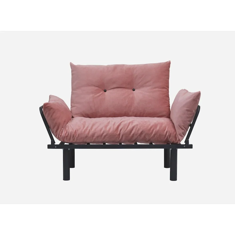 Sadio Metal Frame Loveseat With Removable Cushions