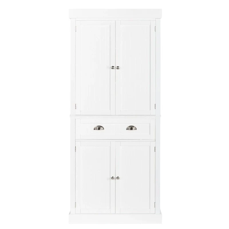 Modern Single Drawer Double Door Wardrobe Storage Cabinet