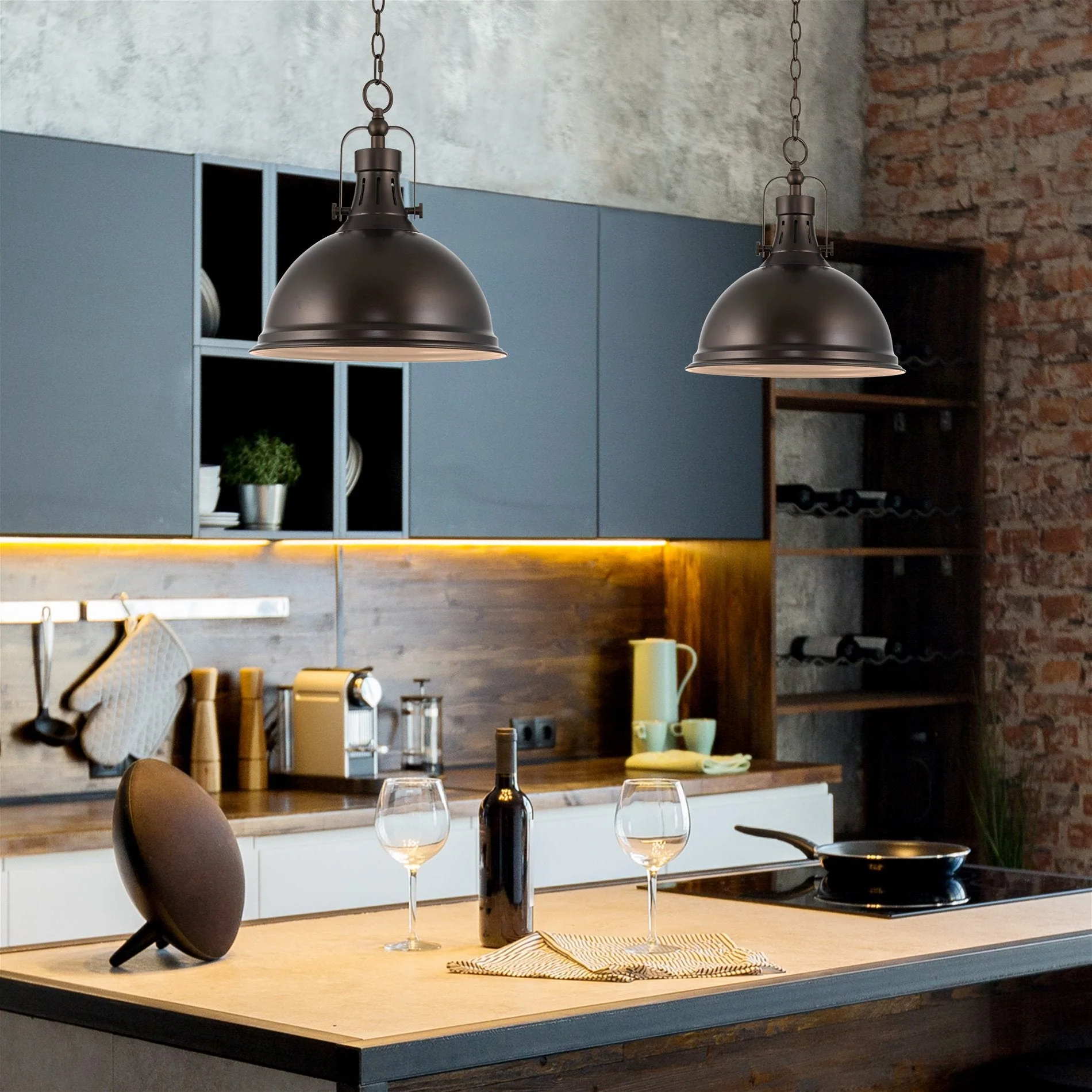 Belle 14 Modern Industrial Pendant Light