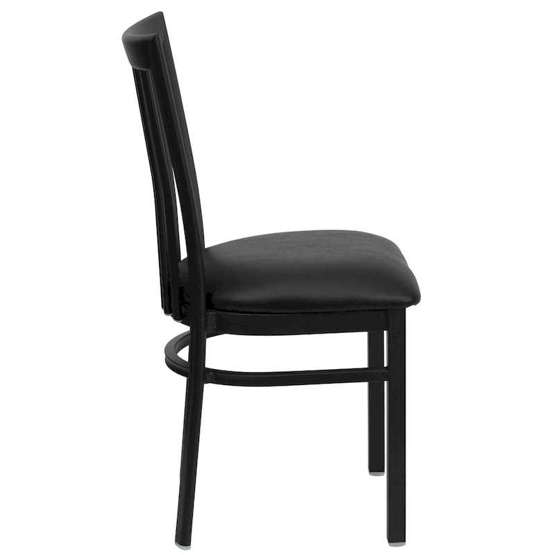 School House Back Metal Restaurant Chair - 17.25