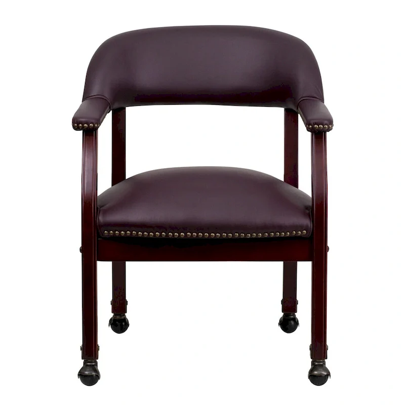 Conference Chair with Accent Nail Trim and Casters