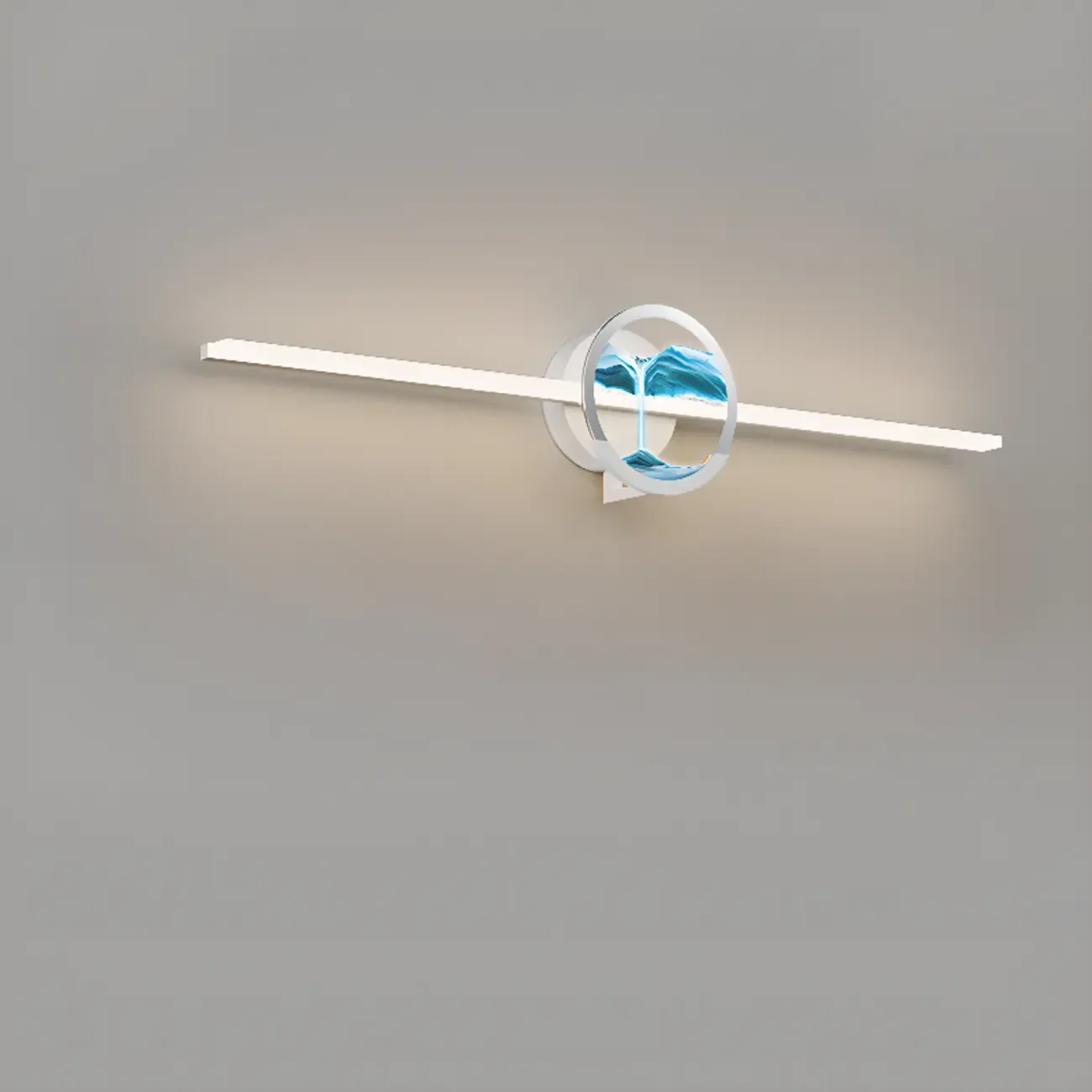 Dimmable Glass Bathroom Vanity Light with Integrated LED