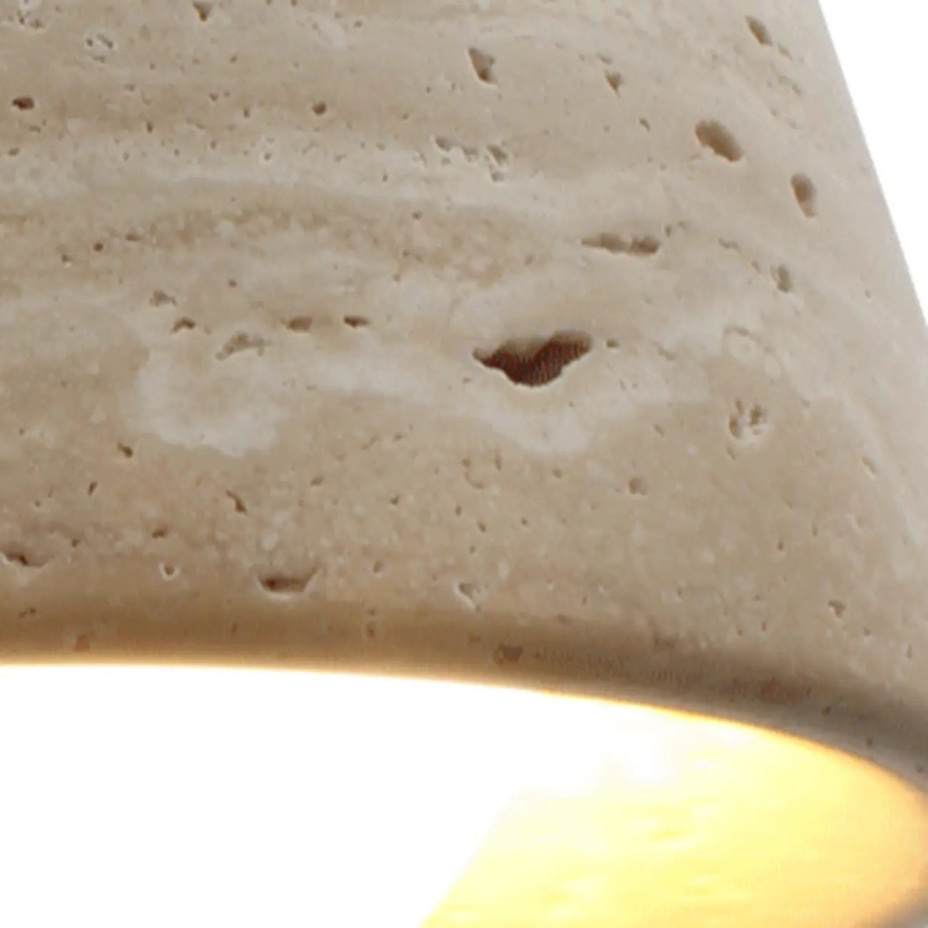 Modern 3-Light Walnut Wood Stone Cylinder Pendant Lamp