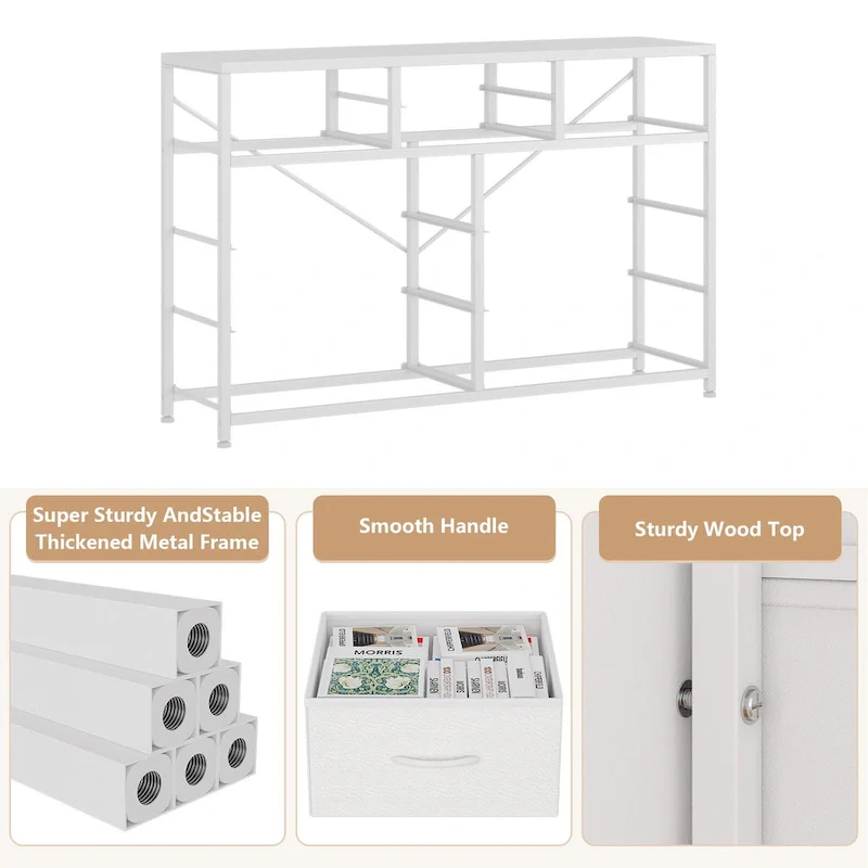 10-Drawer Dresser with TV Stand Top