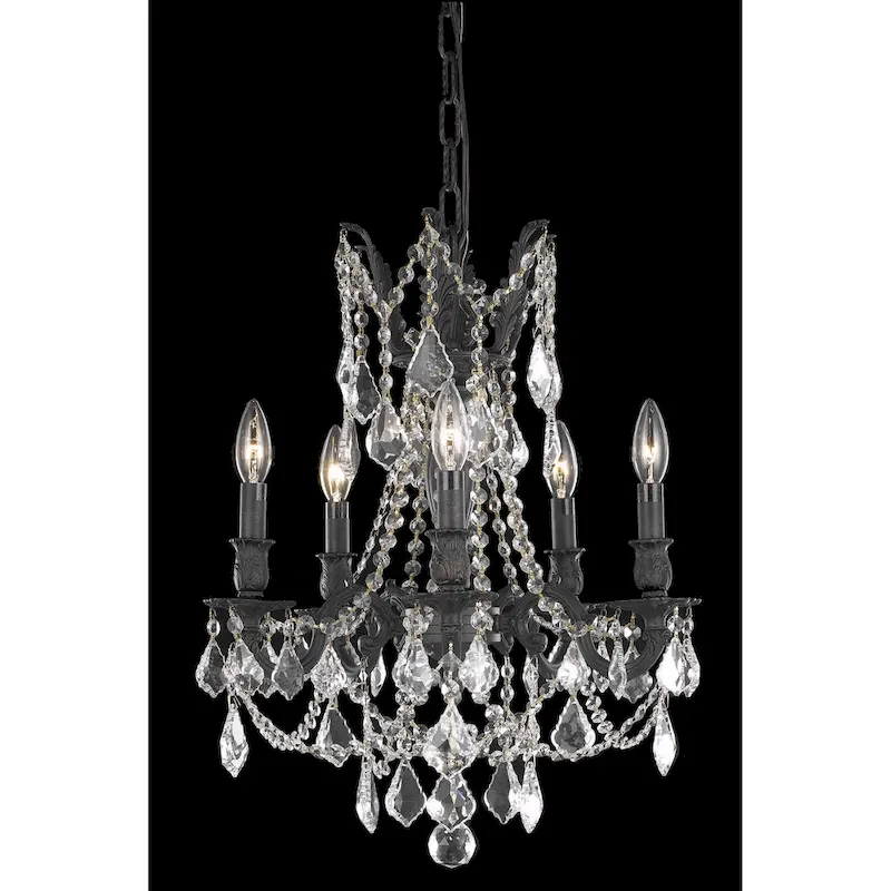 Fleur Illumination 5 light Dark Bronze Pendant