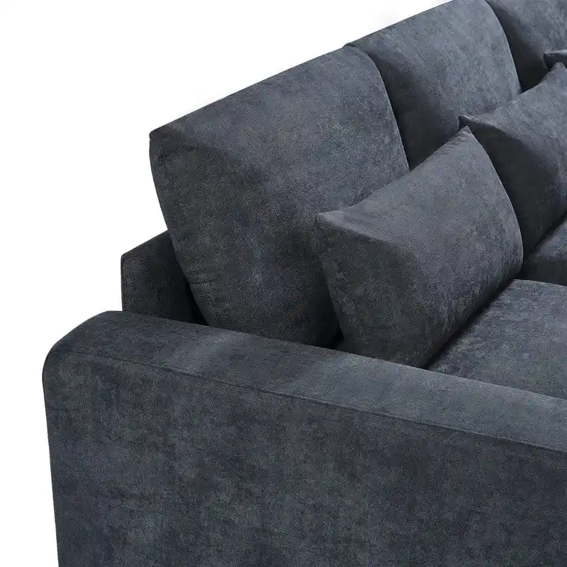 Modern L-Shape Sectional Sofa with Reversible Chaise