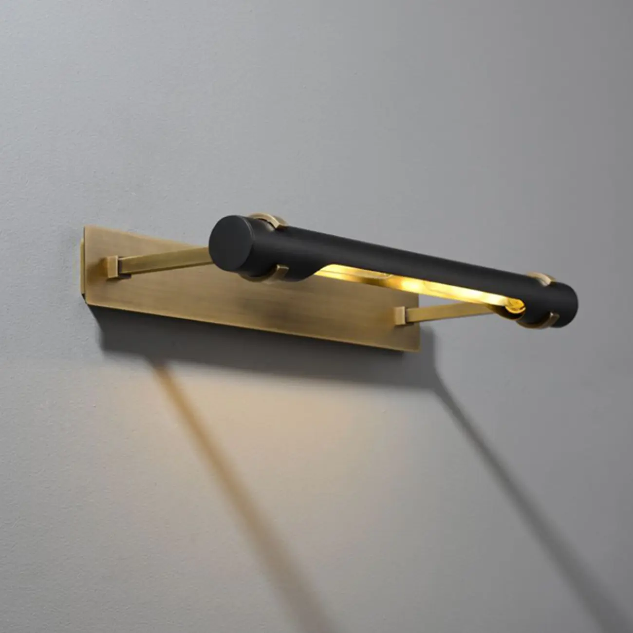 Modern Tube Vanity Light with Gold Finish for Bathroom