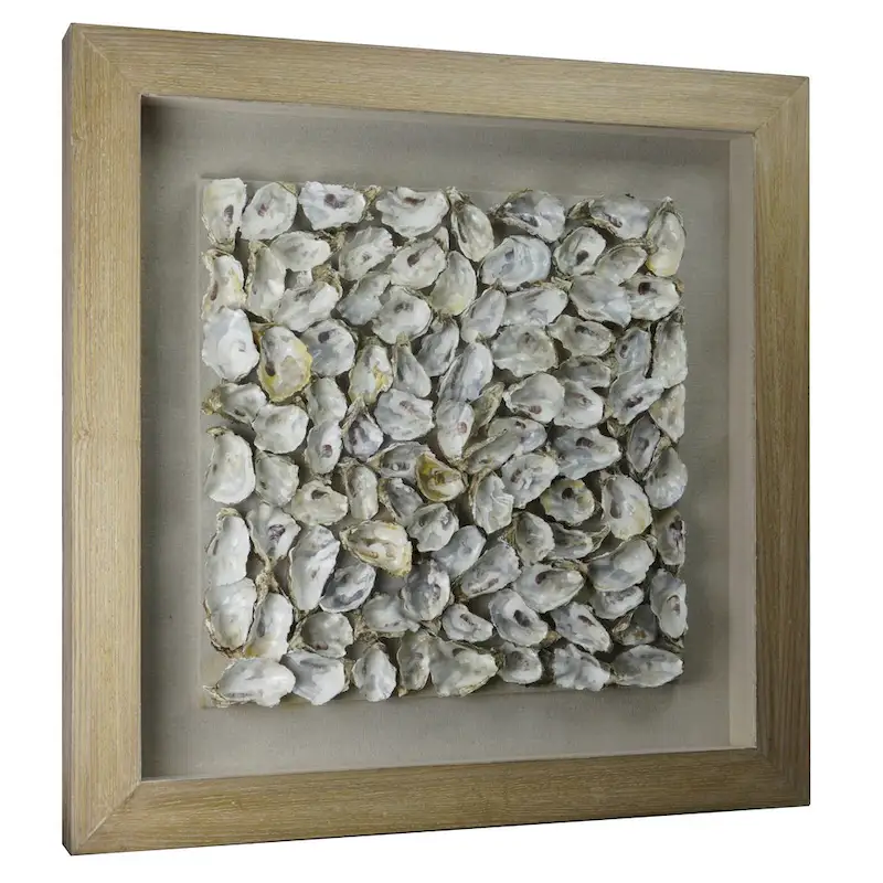 HUJI Oyster Cluster Shadow Box Wall Decor