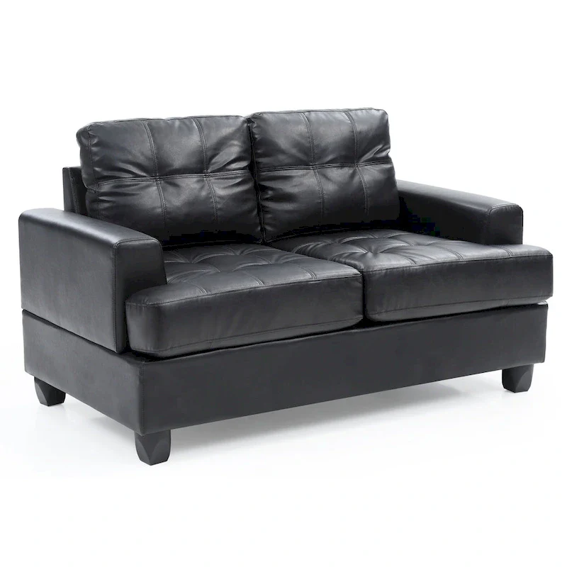 Sandridge Faux Leather Loveseat