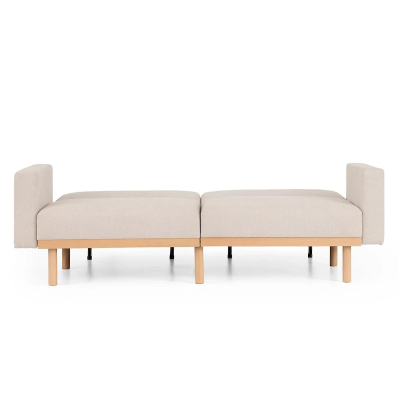Brookside Harlow Futon with Wood Base