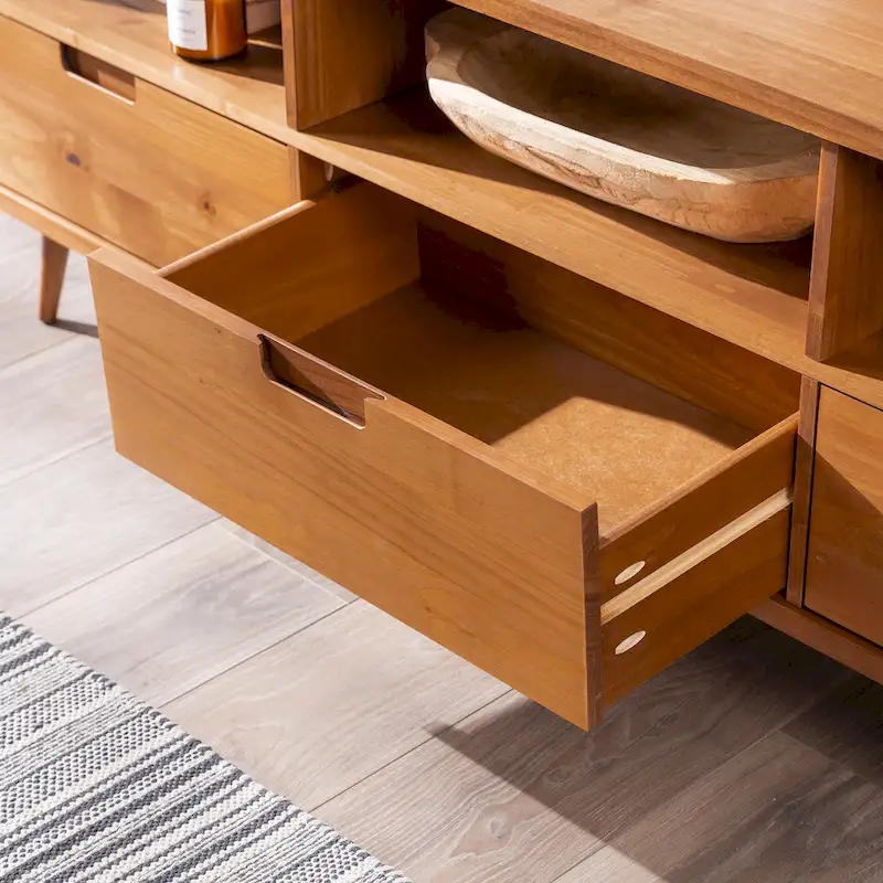 Middlebrook Alby 70-inch Mid-Century Solid Wood TV Stand