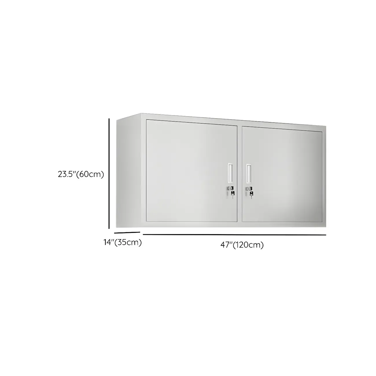Elegant Stainless Steel Wall-Mounted Display Cabinet