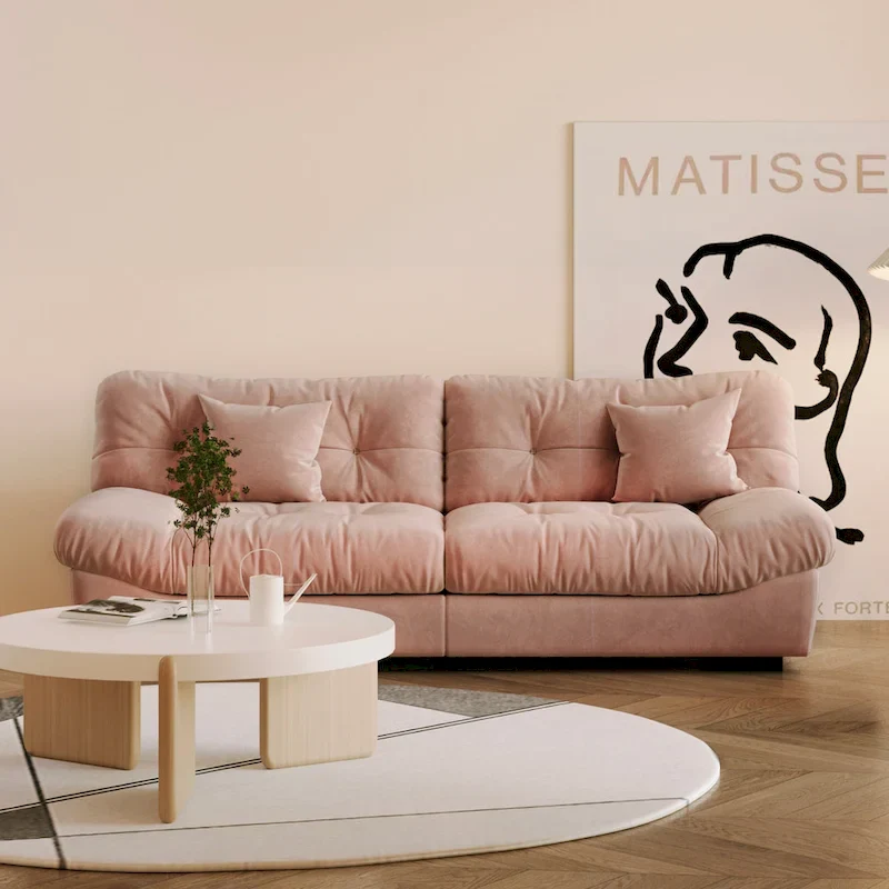 89 Tufted Sofa Cloud Shaped Couch
