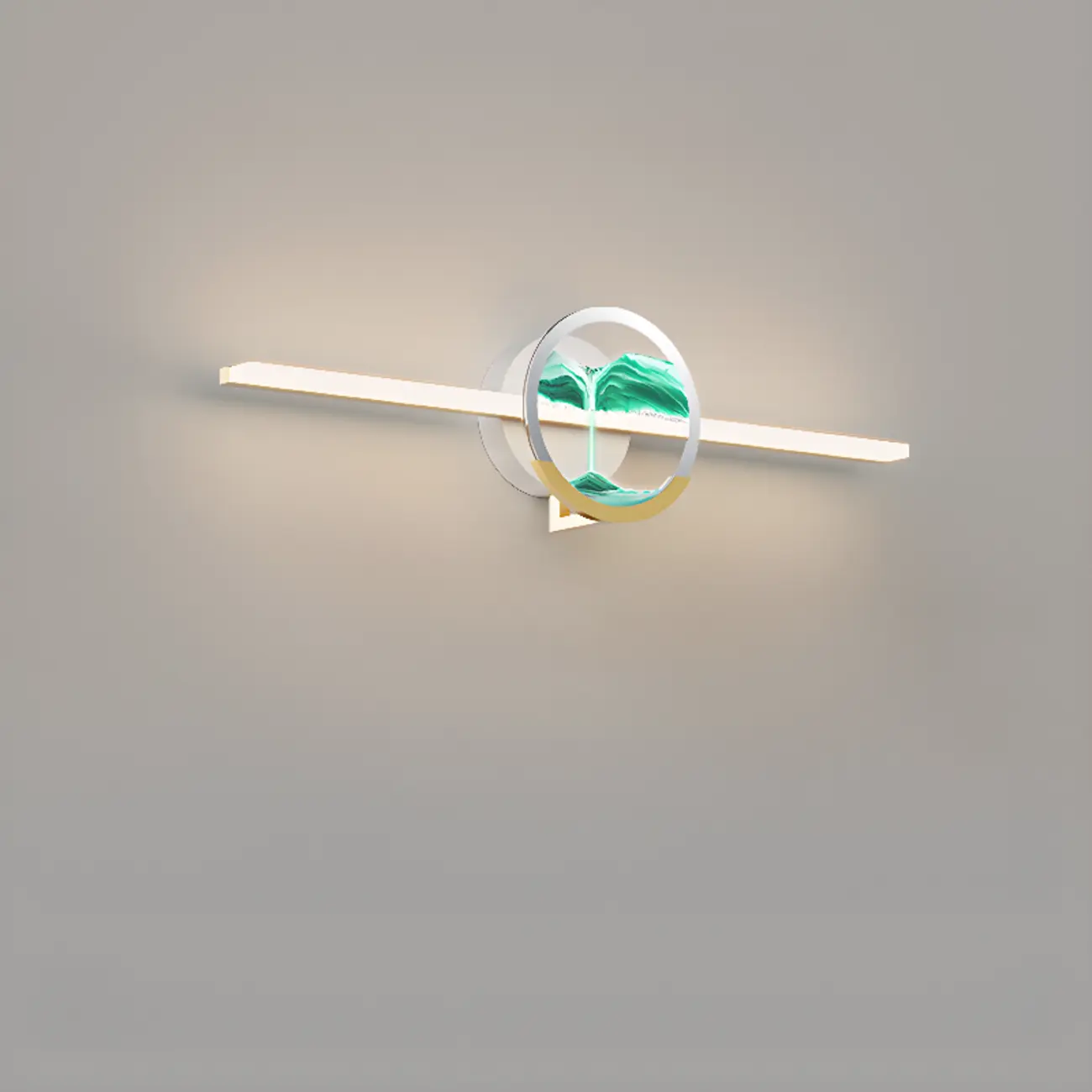 Dimmable Glass Bathroom Vanity Light with Integrated LED