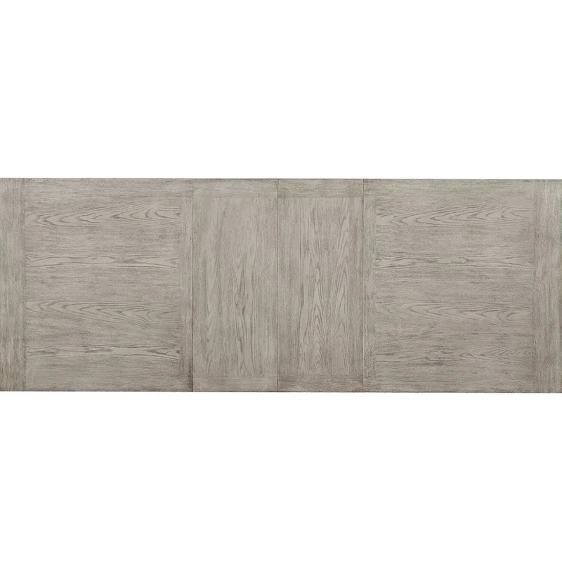 Rectangular Dining Table with Leaves in Gray Oak