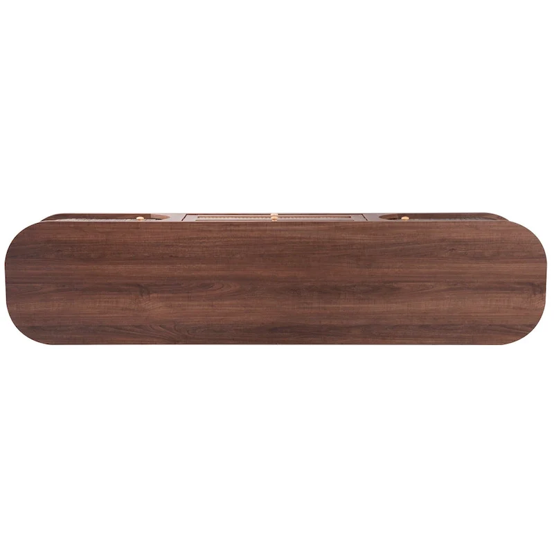 Modern Farmhouse Rattan TV Stand