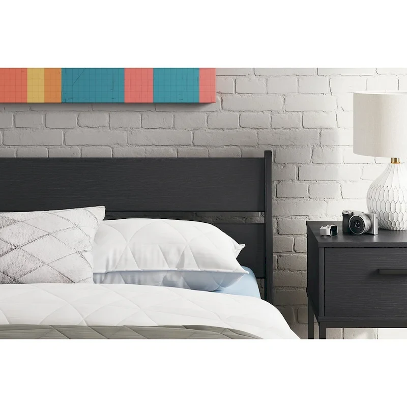 Signature Design by Ashley Socalle Black Panel Headboard with Dresser and Nightstand