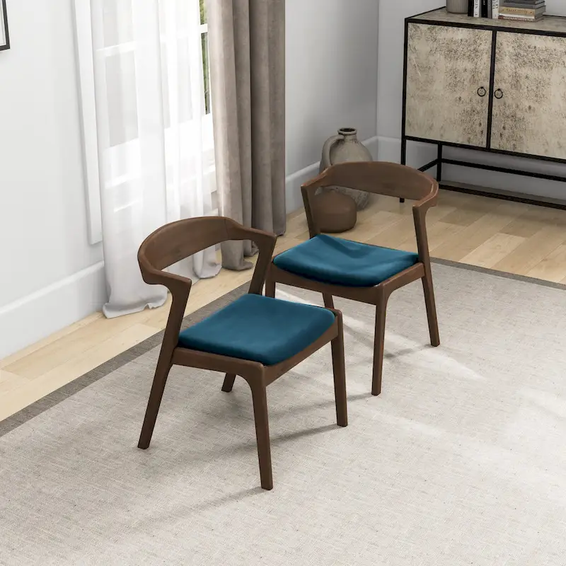 Rosanna Mid Century Modern Dining Chair (Set of 2)