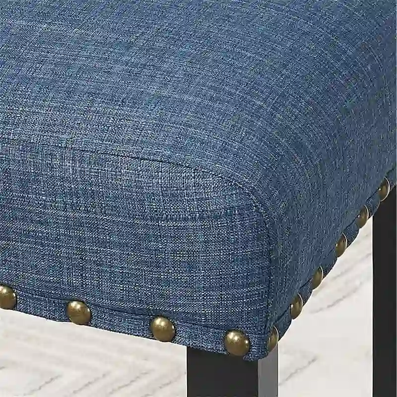 Fabric Dining Chairs with Nailhead Trim,Set of 2