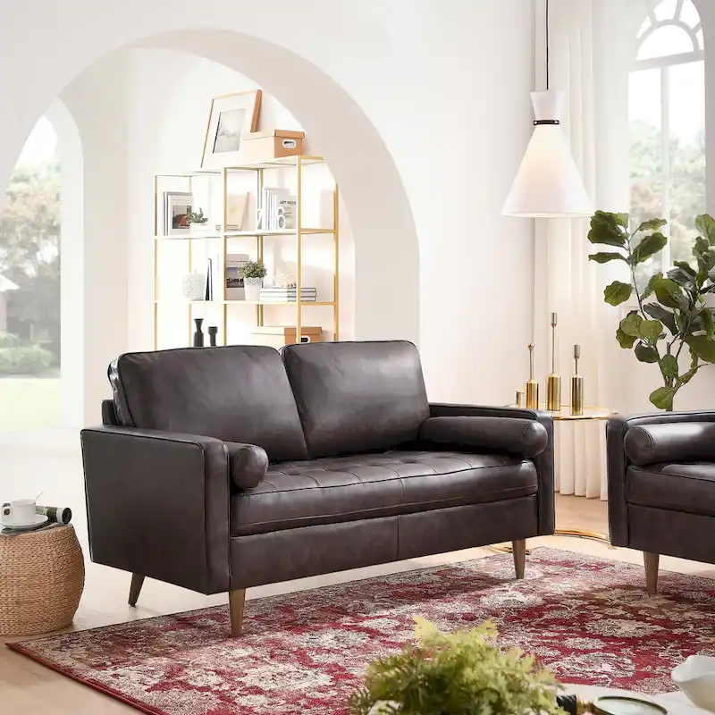 Valour Leather Loveseat