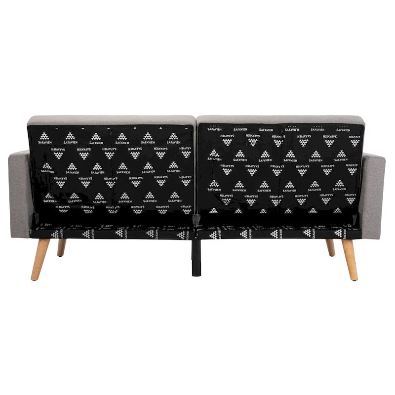 SAFAVIEH Tamekia Foldable Futon Bed with Pillow - 74.8  x 31.9  x 34.7