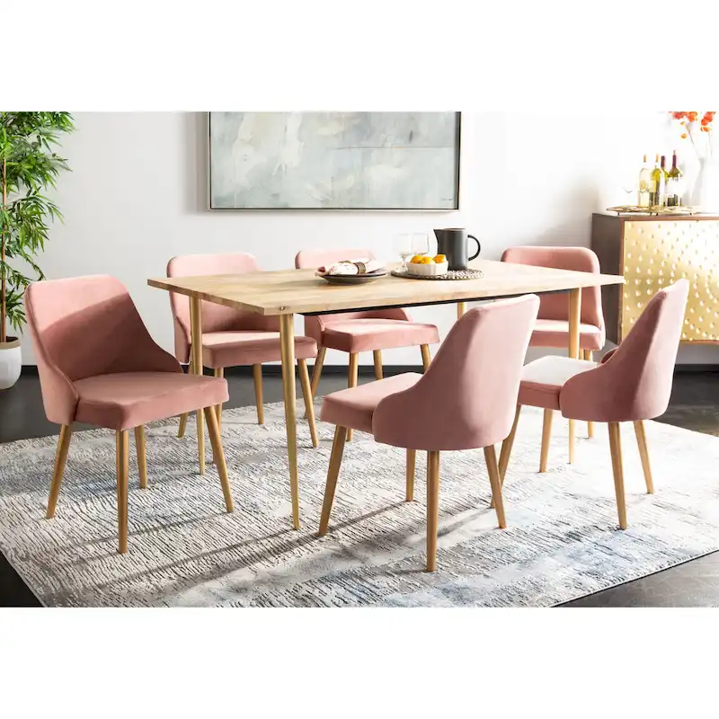 Nobie 18.3 Upholstered Dining Chair - Grey / Gold (Set of 2) - 21 x 22 x 31 - 21Wx22Dx31H