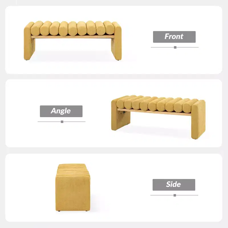 Alice Bench With Solid Wood Construction | HULALA HOME