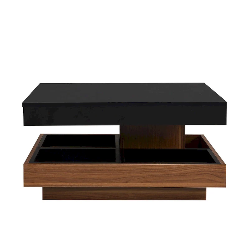 Modern Square Rotating Coffee Table