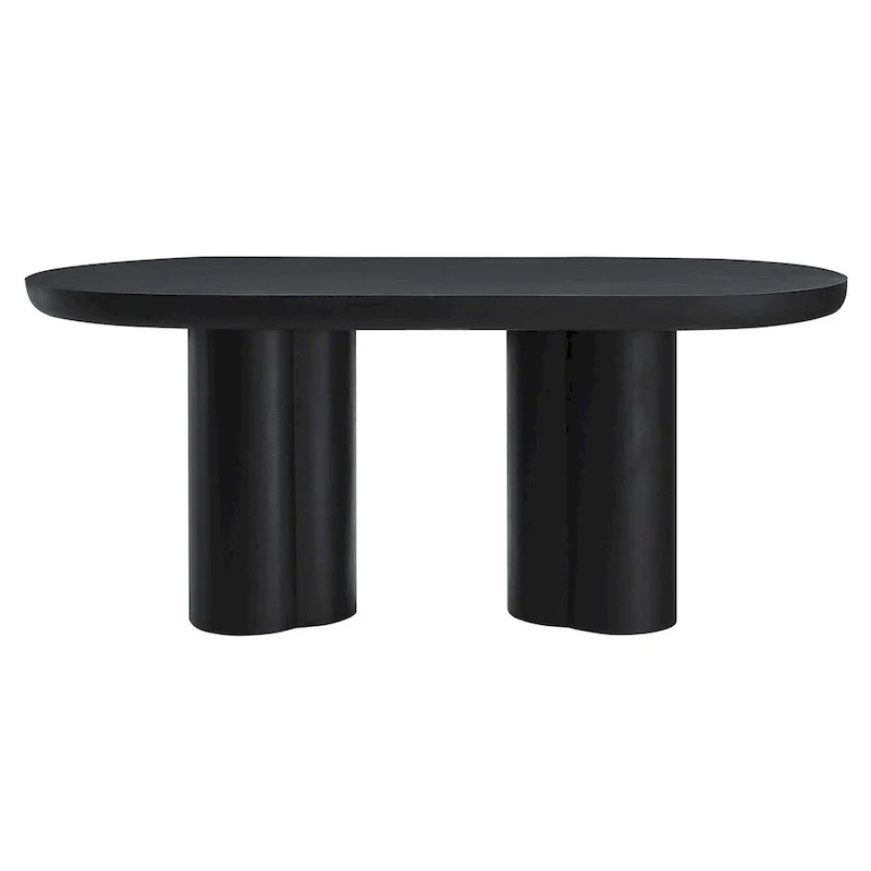 Caspian 72 Oval Concrete Dining Table