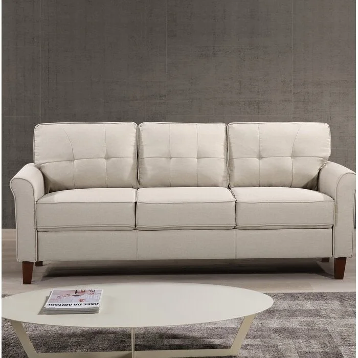 Kouchouk 78.7  Linen Flared Arm Sofa