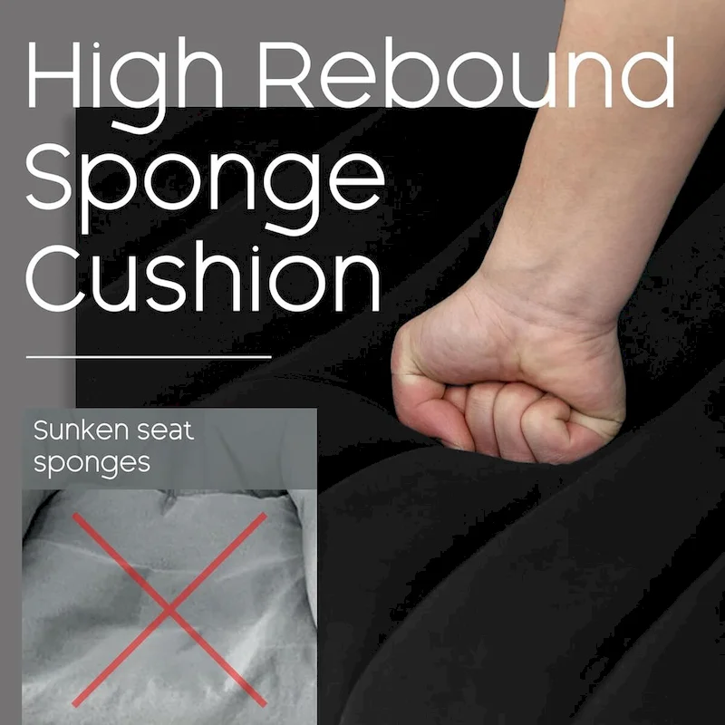 HOMYKA Accent Chair Upholstered Velvet Wingback Armchair Set of 2