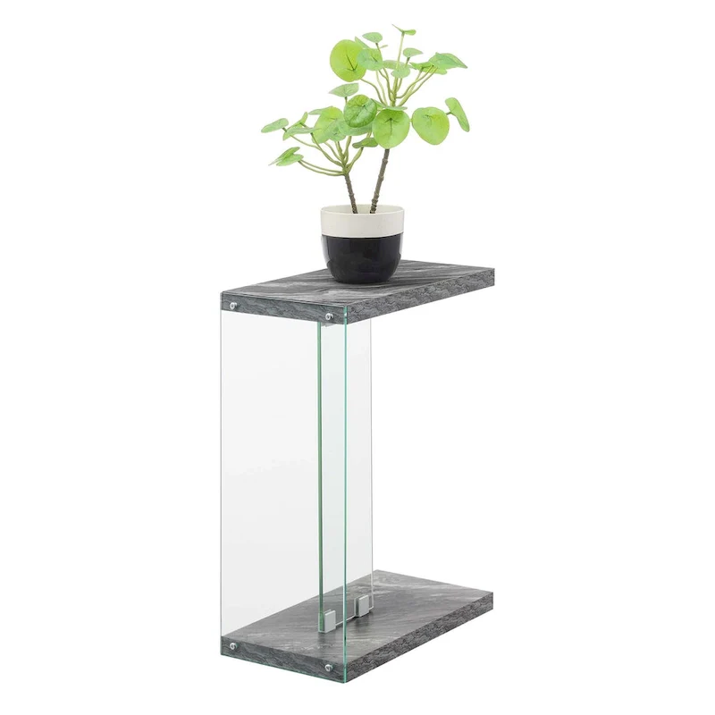 Convenience Concepts SoHo Glass C End Table