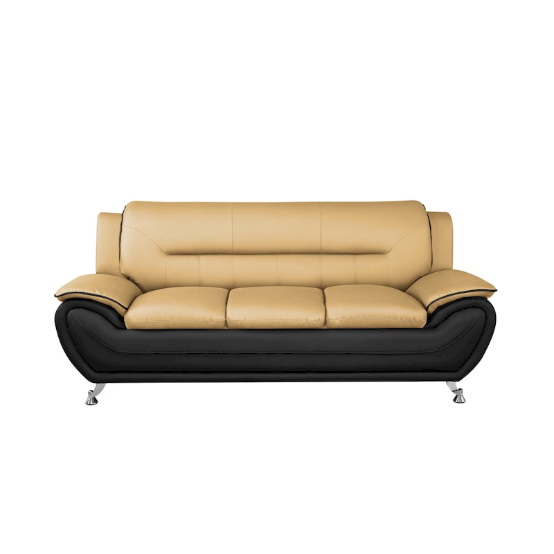 Sanuel 79.2 Faux Leather Pillow Top Arm Sofa