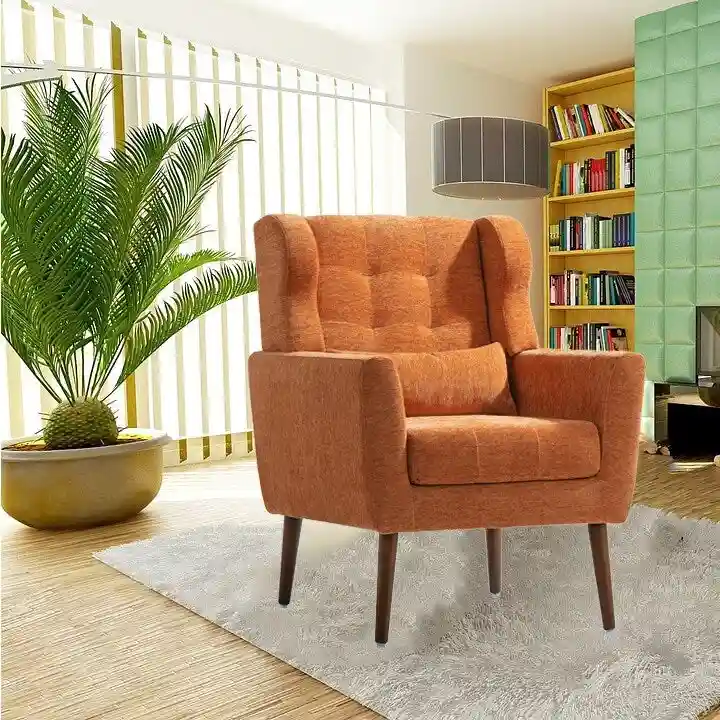 Modern Accent Chair Upholstered Foam Filled Living Room Chairs Comfy Reading Chair