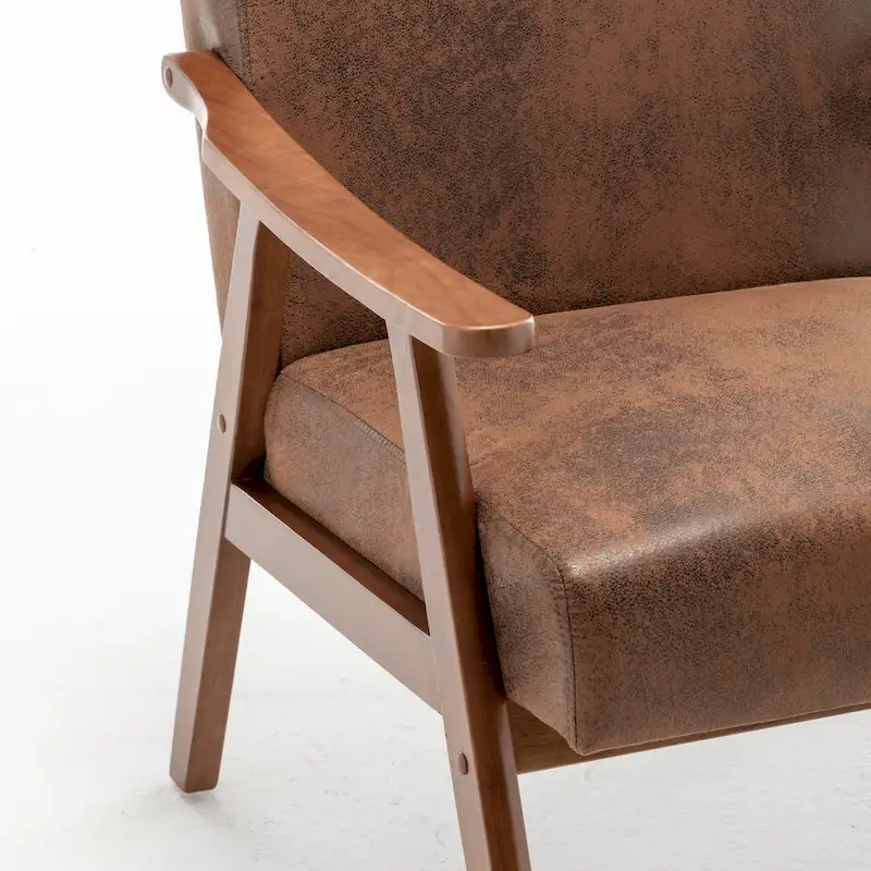 Solid Wood Frame Accent Chair