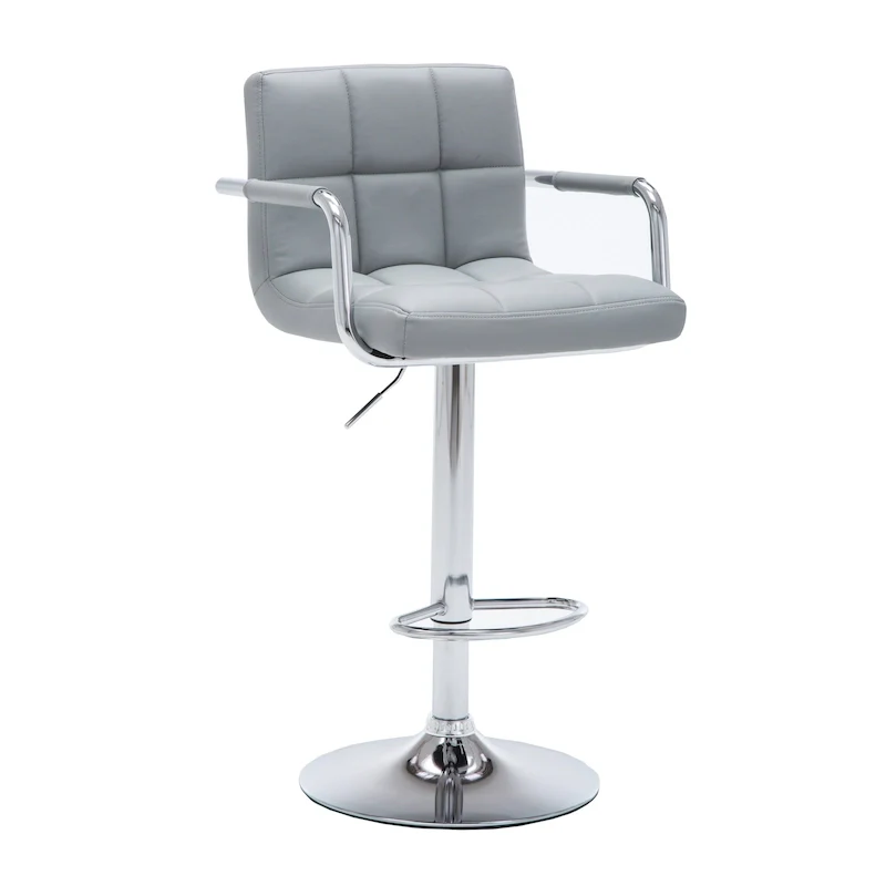 Upholstered Adjustable Retro Bar Stool