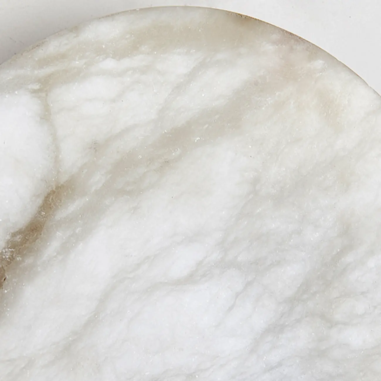 Circular 2-layer Modern Alabaster Steel Pendant Chandelier