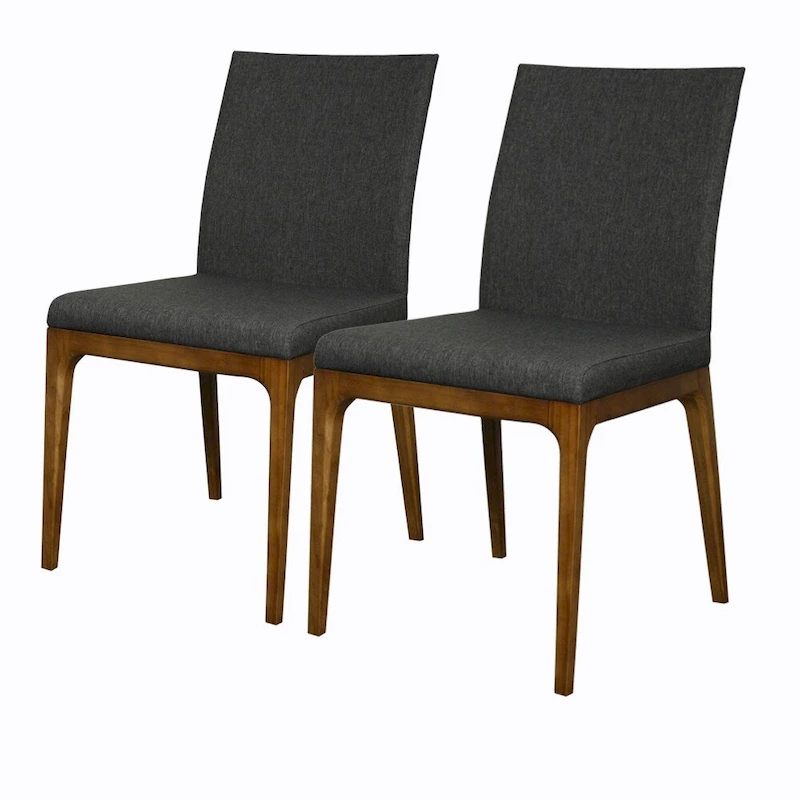Gervin Recycled Leather Chair,Set of 2