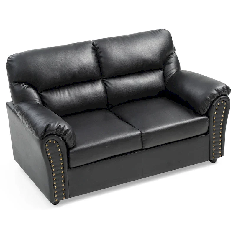 Olney Faux Leather Loveseat