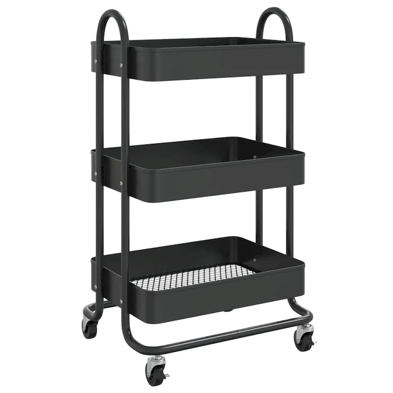 Trolley 3-Tier Kitchen Trolley Kitchen Island Storage Utility Cart - 16.9 x 13.4 x 31.1