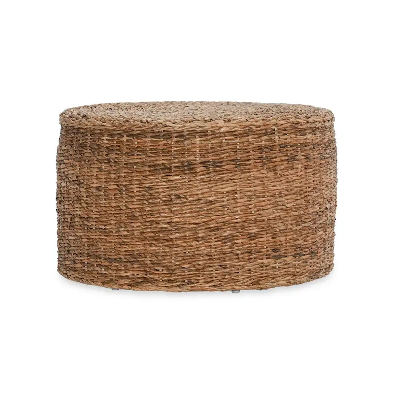 Ira Rattan Round Coffee Table by Kosas Home