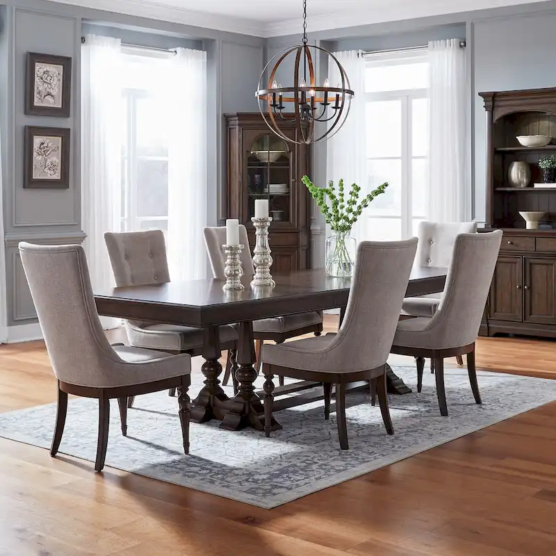 Arden Road Dining Room Trestle Table Set with Chairs Various Options