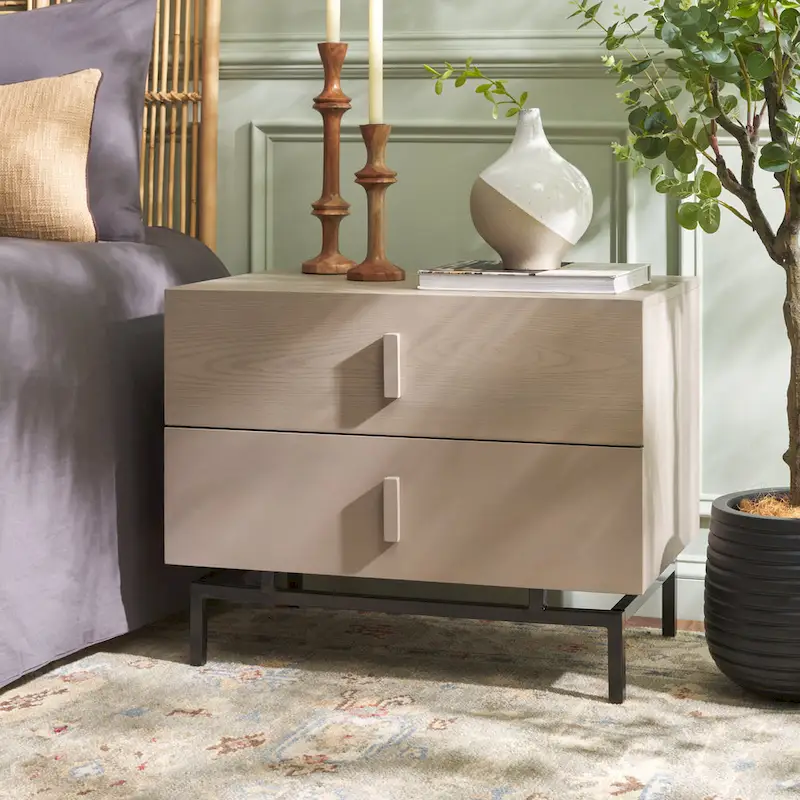 Herschel Grey/ Black Storage Cabinet - 28W x 18D x 22H