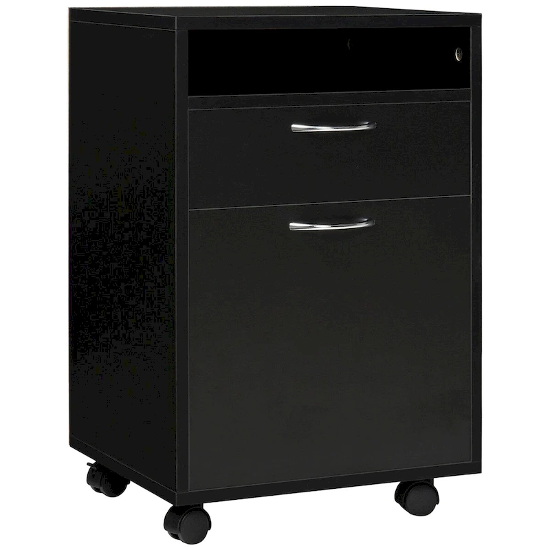 Mobile Storage Cabinet Organizer with Drawer and Cabinet