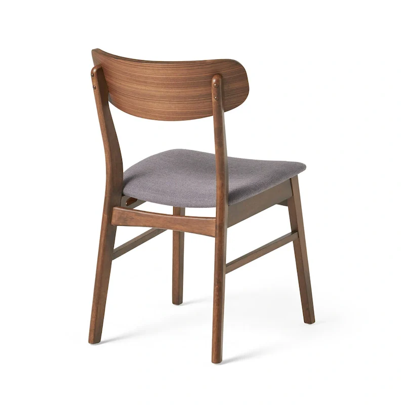 Fabric-upholstered Wood Dining Chairs