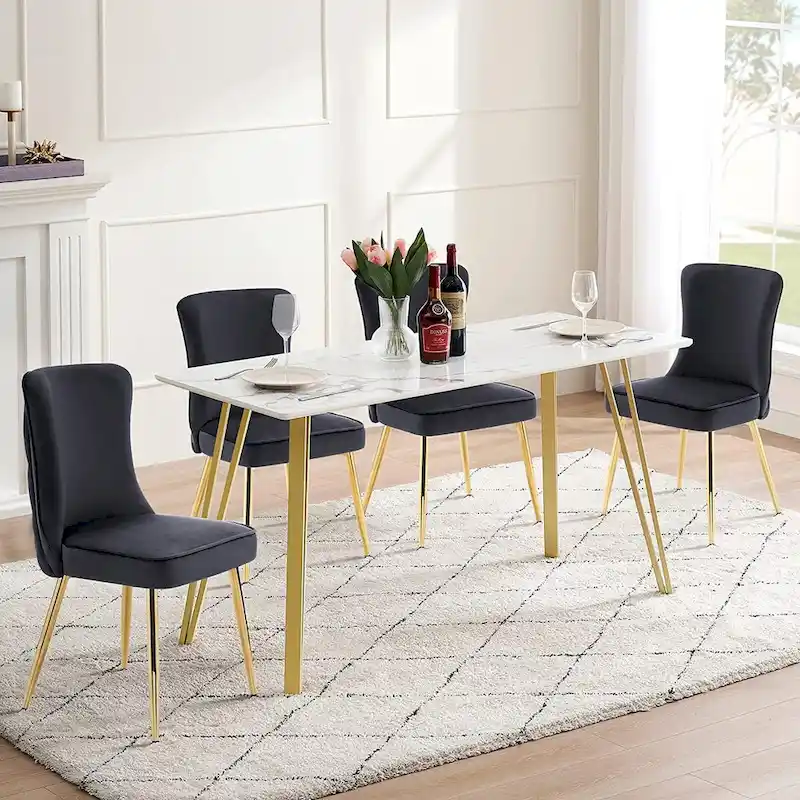 Tufted Button Back Room Chair Set of 2