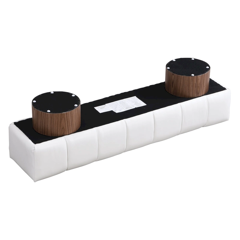 Christopher Knight Home - Daniel Upholstered Dining Bench, No-Assembly Entryway & Bedroom Ottoman with Sturdy Wood Legs