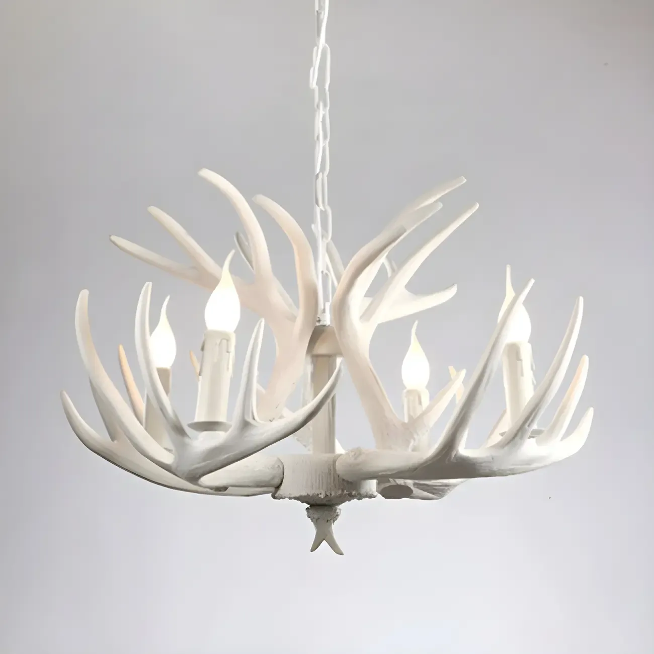 Rustic Large Antler Candelabra Chandelier with 2 Tiers