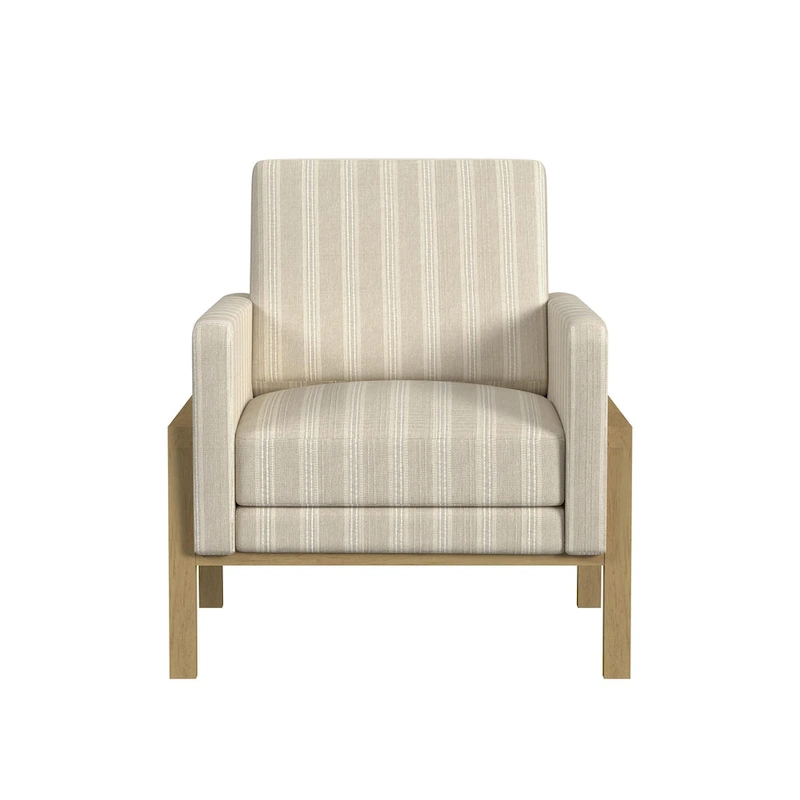 HomePop Modern Wood Frame Accent Chair