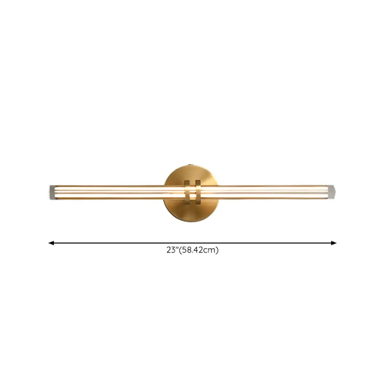 Multi Dimming Modern Linear Copper Bathroom Wall Lights